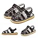 LONSOEN Toddler Boy Girl Summer Outdoor Closed-Toe Leather Sandals