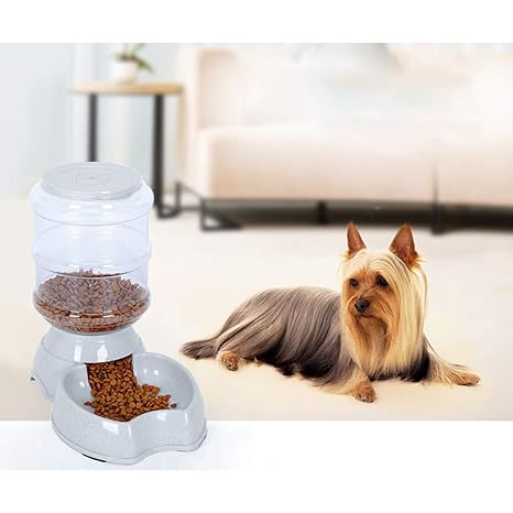 Leoie Pet Feeder Food Dispenser Station Replenish Pet Waterer