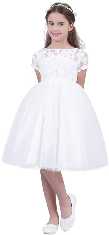 flower girl dresses with heart shaped back