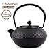 SUSTEAS Tetsubin Cast Iron Teapot with Stainless Steel Infuser Japanese tea pot kettle (43oz)