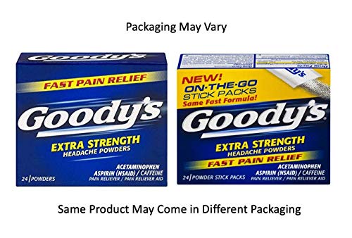 Goody's Extra Strength Powders | Fast Pain Relief | Aspirin & Caffeine | 24 Count
