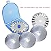 Rotary Cutter 45mm, P.LOTOR Comfort Handle Quilting Tools with 5 Replacement Pinking Rotary Blades