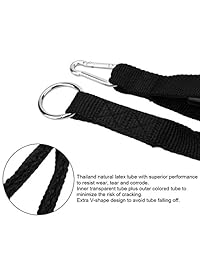 Juego de bandas de resistencia Trideer (juego de 5 bandas), bandas de entrenamiento de hasta 150 libras, bandas de ejercicio para entrenamiento de resistencia, terapia física, entrenamientos en casa, cómodas, duraderas