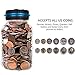 Digital Coin Bank Jar Coin Counter Storage, 1.8L Coin Piggy Saving Bank, Money Saving Box Jar Bank with LCD Battery Coin Counter for Kid Adult Boy Girl As Unique Gift