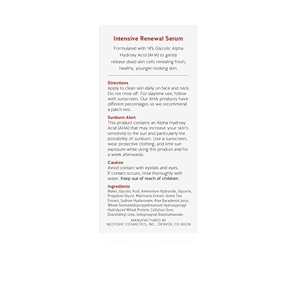 alpha skin care intensive renewal serum