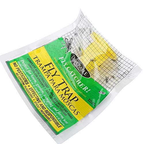 Dingln Water Bag,Rescue Fly Trap Bag Catches Up Flies Just Add Water Hang