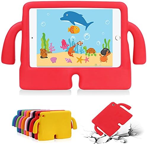 GOSE iPad 2 Kids Proof Case, iPad 3 Shockproof Case, iPad 4 Case, Light Weight Protective Cover For Kids, EVA Foam Stand &amp; Hand [ ONLY fit for Apple iPad 2 3 4 9.7 Inch Screen ] (Red)