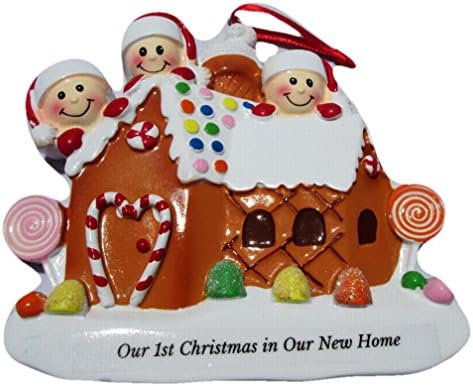 Our 1st Christmas In New Home Personalized Christmas Ornament Personalized Free (Family of 3) 2017