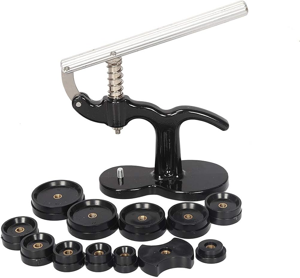 HNYG Watch Press Set, Watch Back Case Closer, Watchmaker Watch Repair Tool Kit with 12pcs