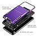 Vofolen for Galaxy S20 Ultra Case Wallet Credit Card Holder 4-Card Slot Hidden Back Pocket Dual Layer Hybrid Rugged Rubber Bumper Protective Hard Shell Cover for Samsung Galaxy S20 Ultra 6.9 (Purple)