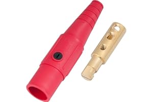 MARINCO POWER PRODUCTS Marinco CLS40MB-C CLS Cam Type, Series 16 Inline, Single Pin Connector, 400 Amp, 600 Volt, 2/0-4/0 AWG, Male - Red (C)