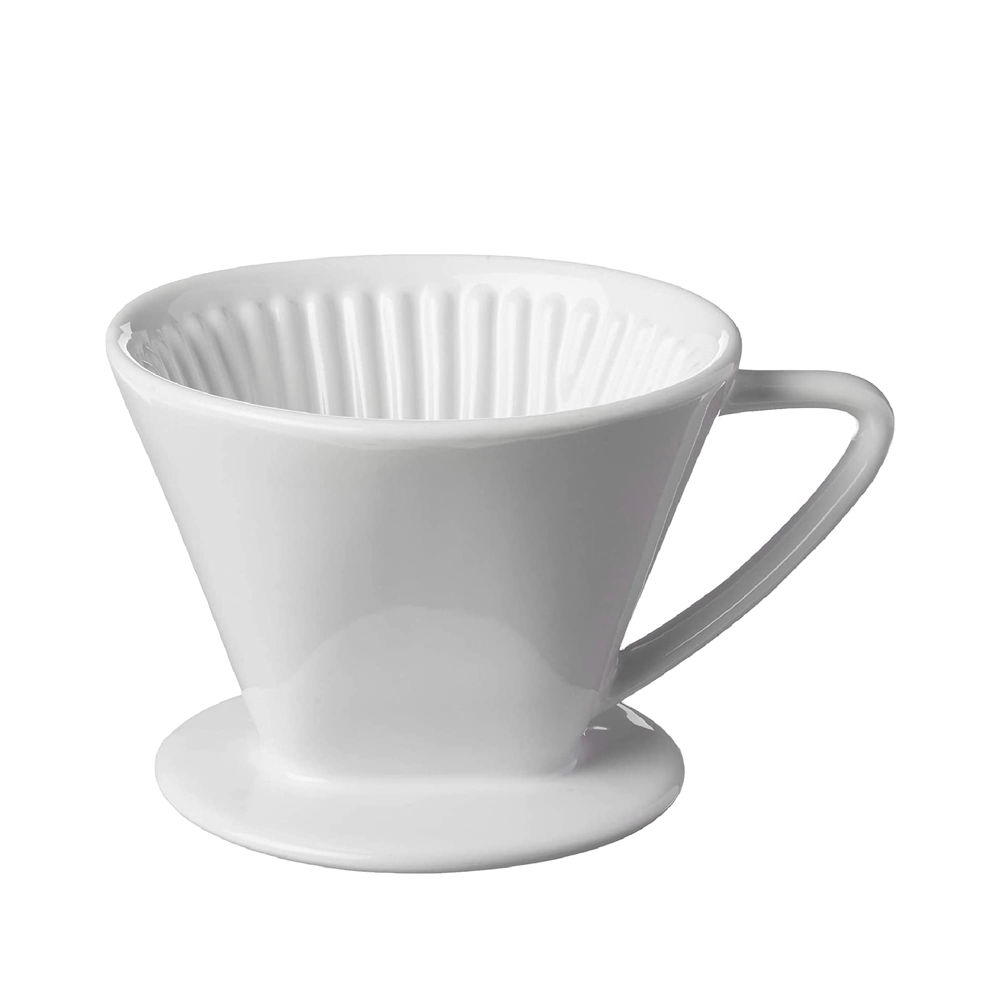 Photo 1 of Cilio Porcelain Coffee Filter/Holder Pour-Over, 2/Small, White