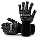 GEARONIC BBQ Long Large Heat Resistant Grill Gloves Silicone Non-slip for Kitchen Oven Barbecue Cooking Grilling Baking