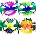 Long Tropical Multicolor Tissue Flower Banner Garland for Hawaiian Themed Party Moana Party Luau Supplies Decorations (3pack)