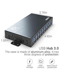 Powered USB 3.0 Hub 10 puertos A 103