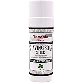 Taconic Shave Shaving Soap Stick with Antioxident Rich Seed Oils for a smooth shave (Eucalyptus Mint)