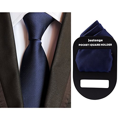 Lot 6 Pcs Mens Ties and 6 Free Matching Pocket Squares, Men's Classic Tie Necktie Woven Jacquard Neck Ties Gift box packing (6+6 style 01)