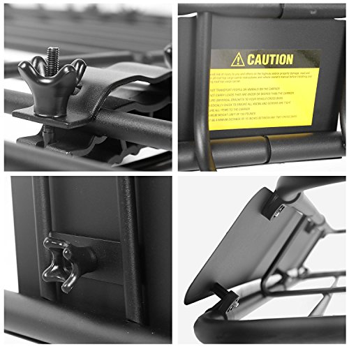 Leader Accessories Roof Rack Cargo Basket Set, Car Top Luggage Holder