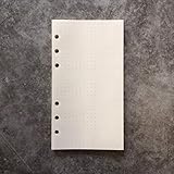 Dotted Refill Paper for 6 inch A6 6-Holes Round