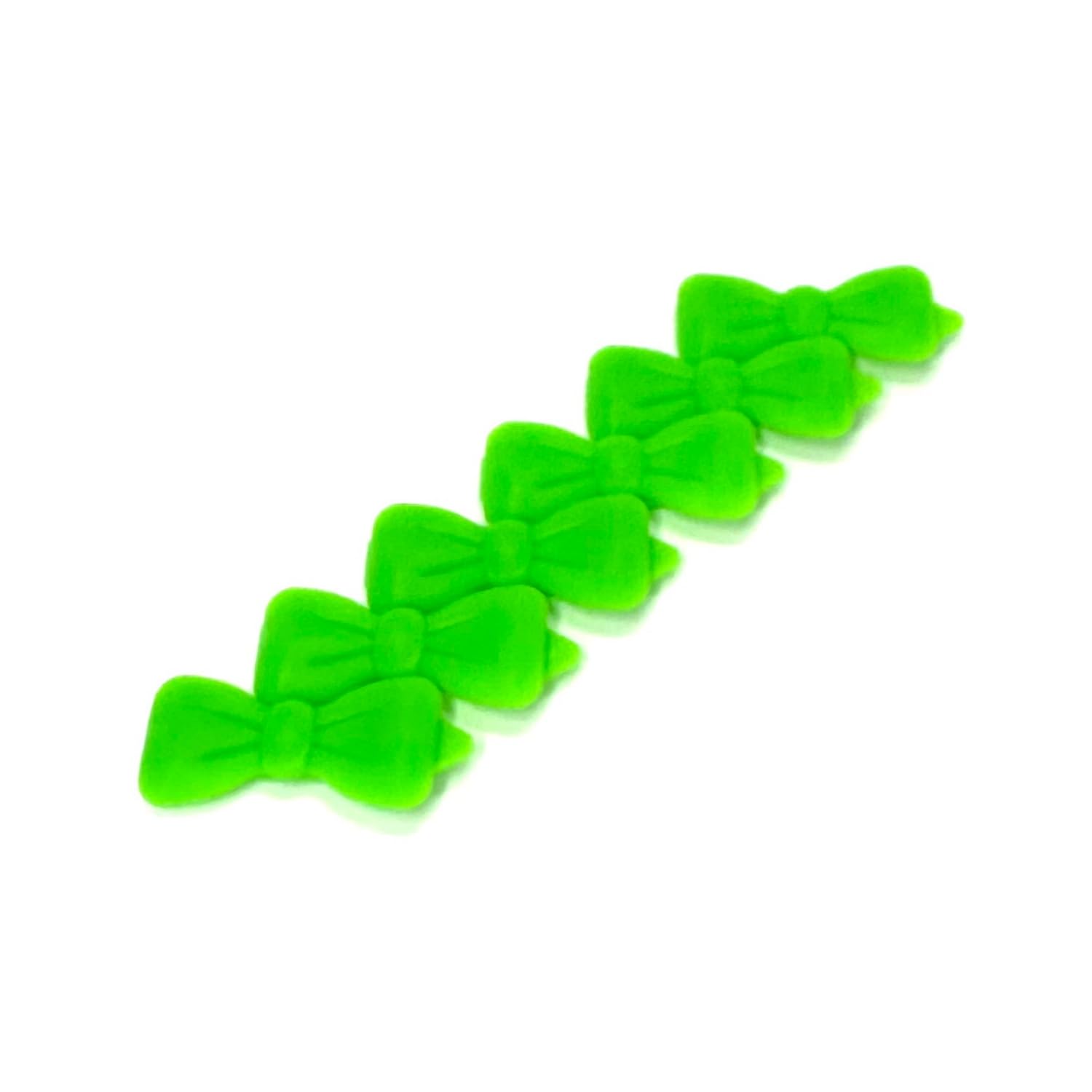 Camtiac Dog Hair Clips Pack of 6 Neon Green 34