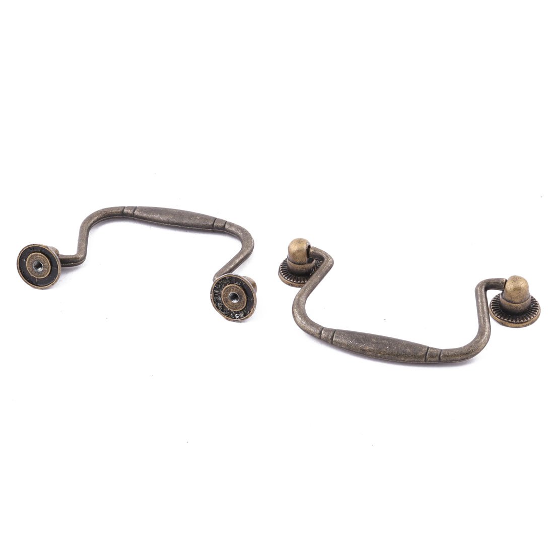 sourcingmap Metal Household Wardrobe Cupboard Drawer Cabinet Decoration Pull Handle Knob 2pcs Bronze Tone