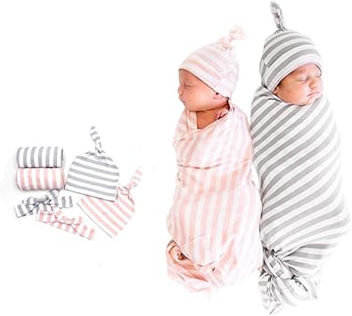 newborn hat and swaddle set