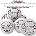 NuVur All Natural Wool Dryer Balls Organic Fabric Softener Laundry - 6 Pack XL - Reusable Reduce Wrinkle Quicker Drying Time Anti-Static Large Clothes Drying Ball (3 Grey 3 White)