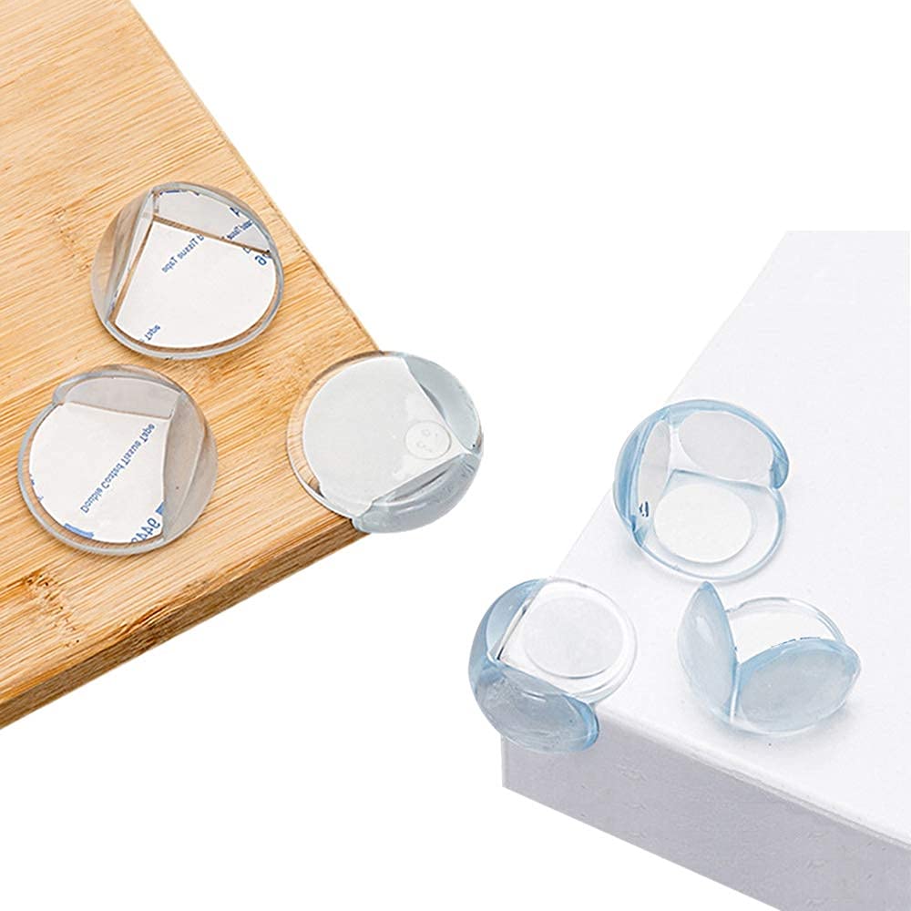 YOFASEN Clear Corner Guards - Table Furniture Shelf Sharp Corner Protectors Guards for Baby Child Safety Edge Bumper Guards, Transparent, Style 06
