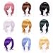 AneShe Men's Short Layered Hair Anime Cosplay Wig Party Wig
