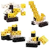 Click-A-Brick Toys Mini Machines 30pc - Building Block Set - Best Educational Gift for Boys and Girls - Gear Kids Up for STEM Learning, Imagination, & Engineering Fun - Create Endless Combinations!