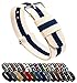 BARTON WATCH BANDS 20mm Linen/Navy Standard Length Ballistic Nylon NATO® Style Straps