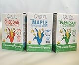 Quinn Reinvented Popcorn Variety 3 Pack: 1 box each of NEW White Cheddar, Vermont Maple, and Parmesan and Rosemary