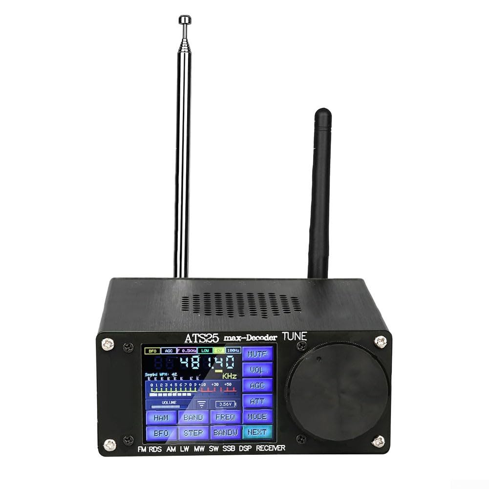 ATS-25max-Decoder Si4732A10 Full-Ba N D Receiver Support CW FT8 FT4 SW for MW with TYPE-C charging data cable