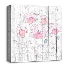 Canvas Wall Art Beautiful Flowers Painting...