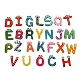 GBSELL 26pcs Letters Wooden Cartoon Fridge Magnet kid Baby Educational Toy