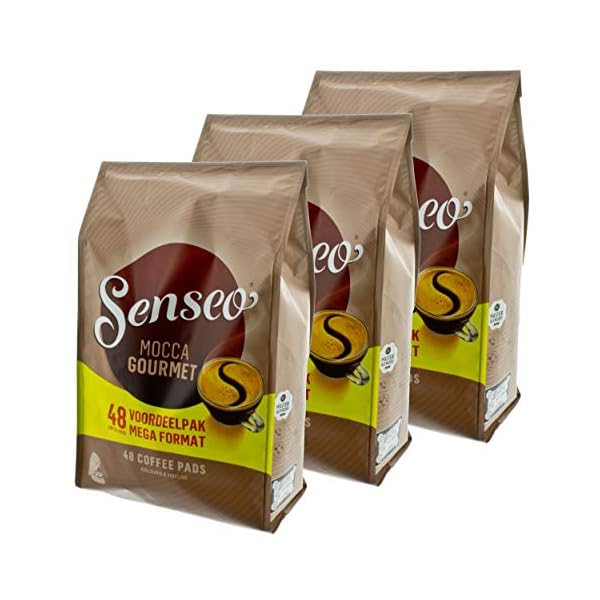 Senseo Kaffeepads Mocca Gourmet, Frisch & Intensiv, Kaffee für Kaffepadmaschinen, 144 Pads