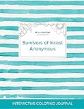 Image de Adult Coloring Journal: Survivors of Incest Anonymous (Pet Illustrations, Turquoise Stripes)
