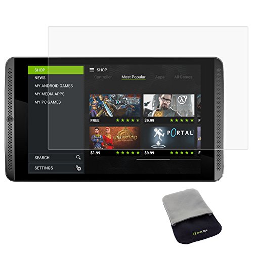 BIRUGEAR Nvidia SHIELD Tablet ( WiFi / 32GB 4G LTE ) Screen Protector, Premium HD Crystal Clear LCD Screen Protector + Cleaning Pad for Nvidia Shield Tablet / NVIDIA CORP Shield 4G LTE 32GB 8-Inch Tablet