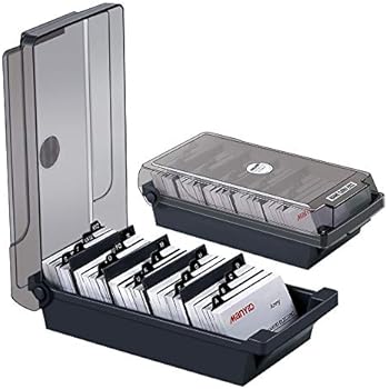 MyLifeUNIT Business Card Holder, Name Card Organizer with Dividers and Index Tabs (500 Cards Capacity)