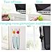 Adywe 20 Pack Desktop tough adhesive Cable Clips Holders, One Channel Cord Management System for Your Wires, Desktop Cable Organizers & Computer, Electrical, Charging or Mouse, usb cord (Black)