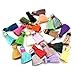 YIQIFLY 100Pcs Silk Handmade Tiny Soft Tassels Mini Tassels, Multicolor Assorted Colors Randomly, Craft Tassels, Bohemian Style, Casual Gathering Occasion