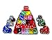 Discount Learning Supplies 100-Piece 16 mm Assorted Colored Dice with Storage Bag