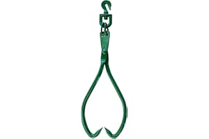 XROPURR Timber Claw Hook, 25 in - Swivel Log Lifting Tongs Heavy Duty Grapple Timber Claw, Lumber Skidding Tongs Logging Grabber 25" Jaw Opening