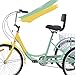 VANELL 24 Inch Tricycle 7 Speed Trike Cruise Bike – Adult 3 Wheeled Bicycle – with Large Size Basket and Tools – Tricycle for Adult Women Men for Shopping Exercise Recreation (Cyan-Yellow)thumb 1