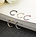 REVOLIA 18-22G 5Pcs Stainless Steel Nose Rings Hoop Body Piercing Jewelry 8-10MM