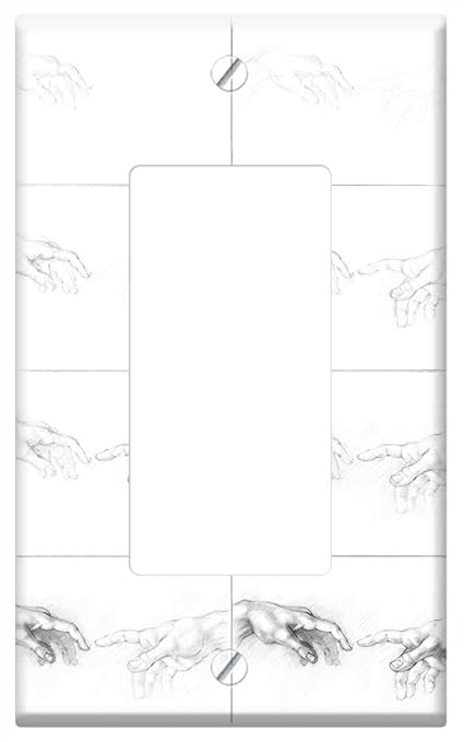 Amazoncom Switch Plate Single Rockergfci Hand Hand