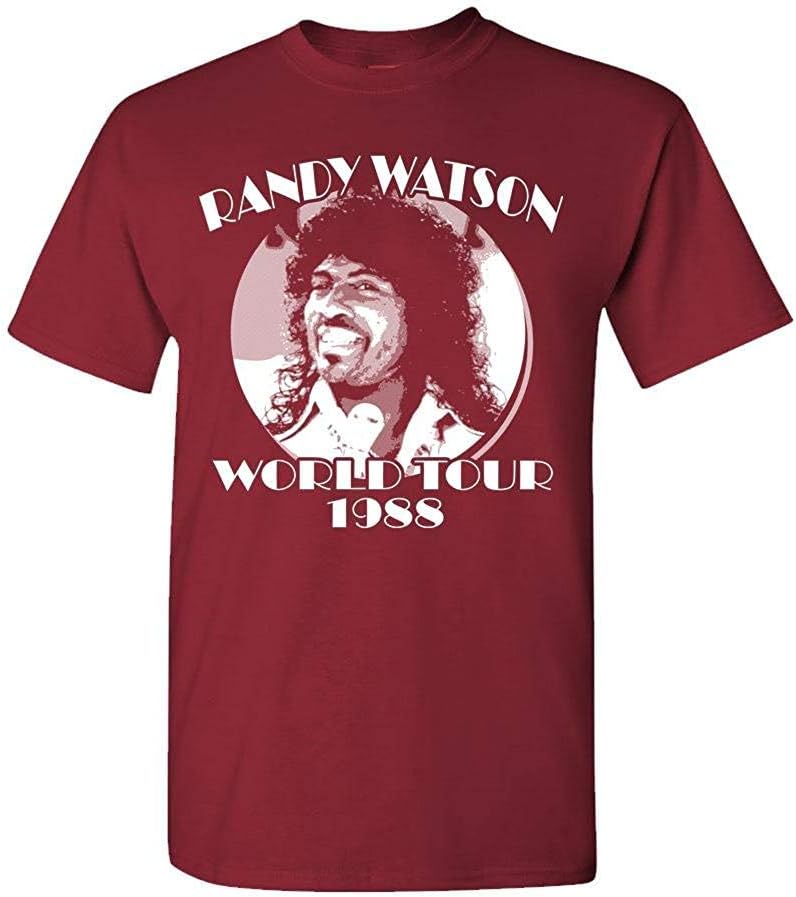 XFPrint66 Randy Watson World Tour - Retro Movie Funny - Mens Cotton T-Shirt Funny Design