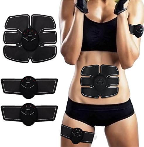 izery Muscle Toner, Abdominal Toning Belt, Abdominal Muscle Trainer. EMS ABS Trainer Wireless Body Gym Workout Home Office Fitness Equipment For Abdomen/Arm/Leg Training