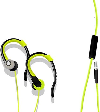 Amazon デマ クト De Markt 耳掛け式 スポーツ イヤホン ゲーミングヘッドセット 有線イヤホン マイク付 ボリュームコ 高音質 外部ノイズ遮断 高遮音性 家電 カメラ オンライン通販