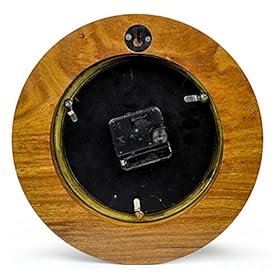 Nagina International 10" Premium Wooden Based Nautical Brass Ship's Porthole Time's Quartz Clock | Pirate Home Decorative Wall Hanging 51SxS9FCNFL